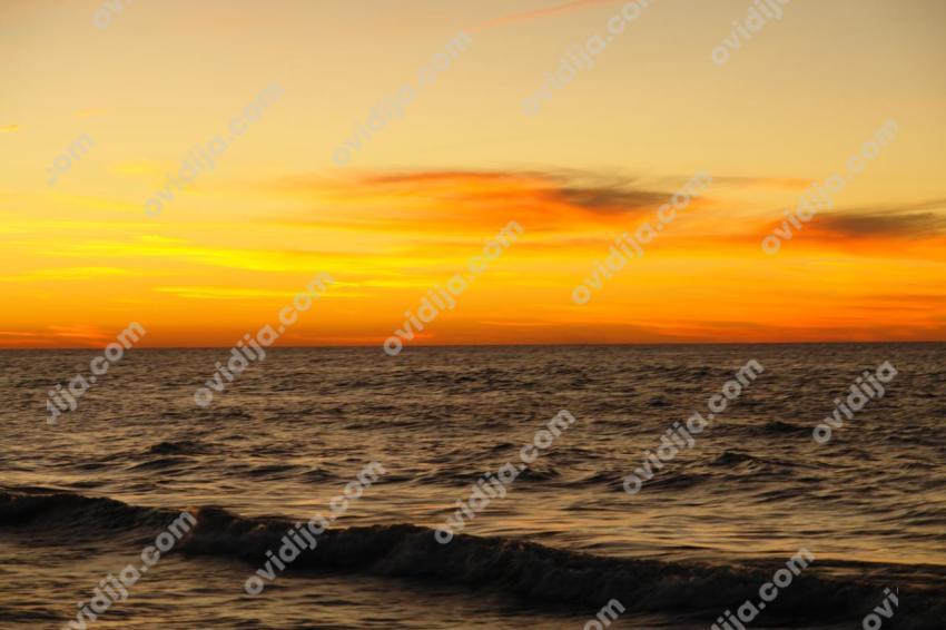 Sunset Michigan lake